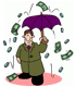 お金の雨